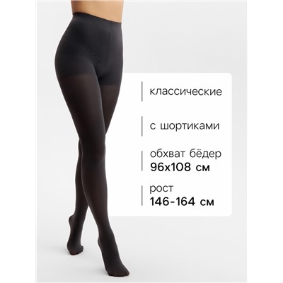 Женские колготки MINAKU 100 ден, графит, размер 2/S