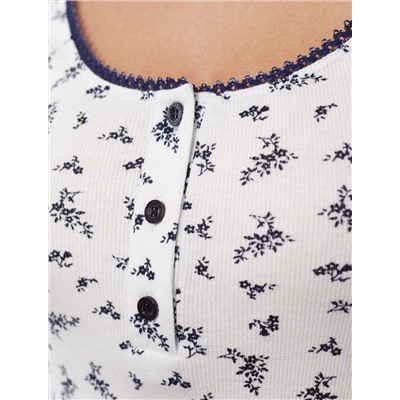 Платье мини с U вырезом и принтом из эластичного трикотажа кашкорсе