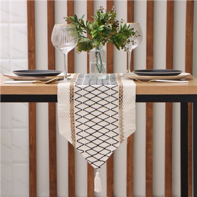 Дорожка «Этель» сканди, 30×180 см, хлопок