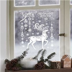 Наклейки на окна многоразовые «Волшебного Нового года», 33×50 см