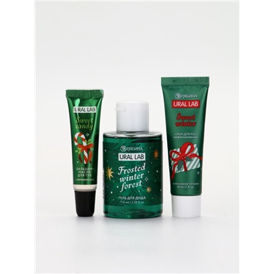 Новогодний подарочный набор косметики в мешке, зимний лес, URAL LAB