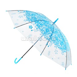 Зонт детский "Красивые цветы" (54см.) голубой