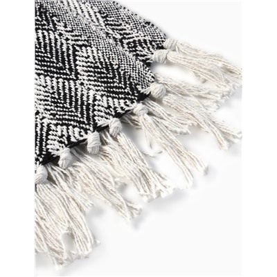 Плед с кисточками «Этель» Leaves, 220×240 см, 500 г/м²