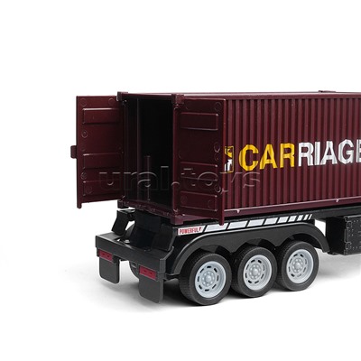 Машина "Контейнеровоз" с дорожными знаками, р/у, 27 MHz, в коробке