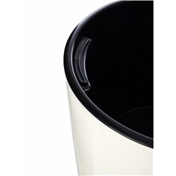 Кашпо для цветов «Рондо», пластик, 23 л, d=40 см, h=74.7 см, со вставкой, белое