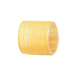 Dewal Бигуди-липучки R-VTR17, 65 мм, желтый, 6 шт. KRISTALLER, 1106025