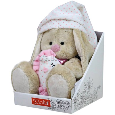 Зайка Ми с розовой подушкой - единорогом (большой)