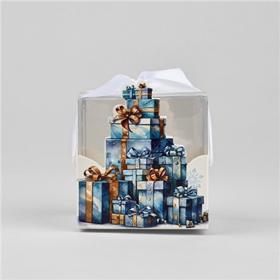 Коробка подарочная новогодняя складная «Новогодние подарки», 7×7×7 см