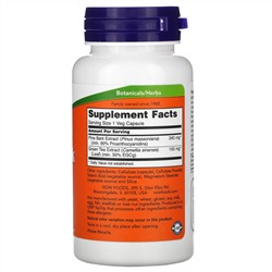 Now Foods, экстракт сосновой коры, 240 мг, 90 растительных капсул
