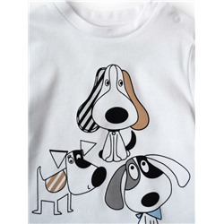 Комплект детский трикотажный для мальчиков: джемпер (футболка), брюки