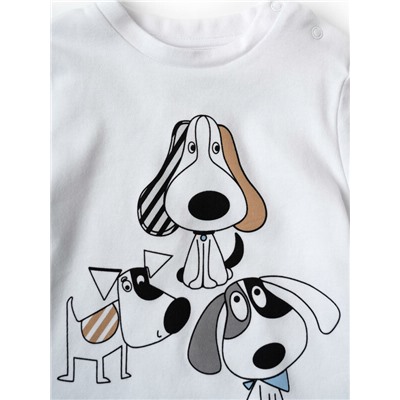 Комплект детский трикотажный для мальчиков: джемпер (футболка), брюки