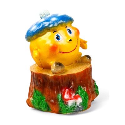 Садовая фигура из гипса «Колобок в кепке», 46×35×35 см