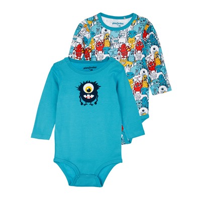 Боди детское трикотажное для мальчиков, 2 шт в комплекте