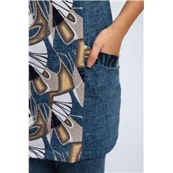 Костюм женский 347 (Серо-голубой)