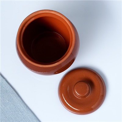 Горшочек для запекания Кунгурская керамика «Стандартный», 650 мл, коричневый