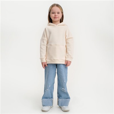 Худи детское KAFTAN Basic line, размер 34 (122-128 см), бежевое