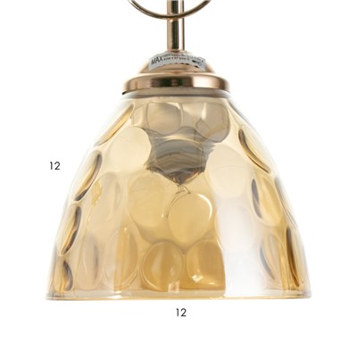 Светильник ЭкономСвет Federica 3×40 Вт Е27 золото 59×13×65(32)см