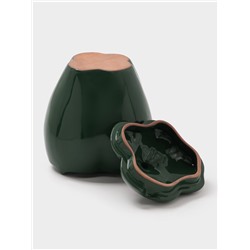 Горшок для запекания Борисовская керамика «Перец», 800 мл, зелёный