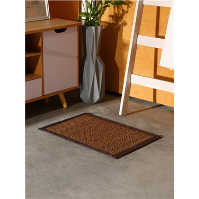 Коврик плетёный из сиграса, 60×40×0.7 см