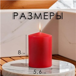 Ароматическая свеча-цилиндр «Цветущий сад», набор 2 шт., 5.6×8 см