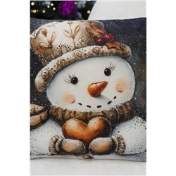 Наволочка декоративная новогодняя 2 шт 3D эффект велюр НАТАЛИ, 1221261