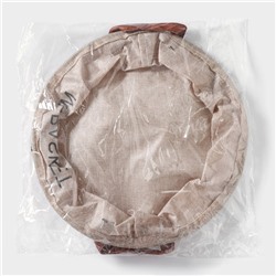 Корзина для хранения с ручками круглая Доляна My Basket, 30×30×13, бежевая