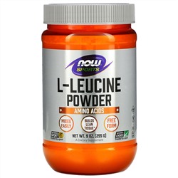 Now Foods, Sports, порошок L-лейцина, 255 г (9 унций)