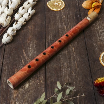 Сувенирный музыкальный инструмент «Флейта», 30×2.5×2.5 см, бамбук