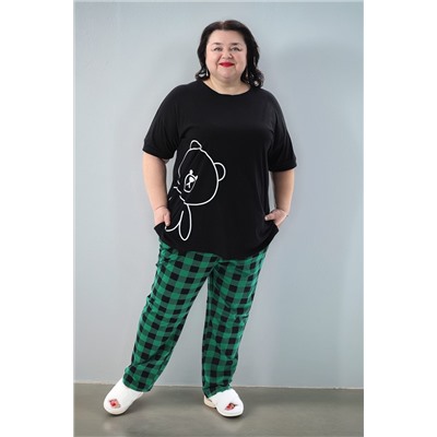 Пижама с брюками больших размеров Мишка НАТАЛИ, 1197423