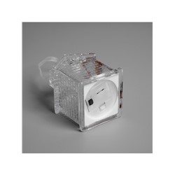 Ёлочная игрушка «Домик», 7 см, от батареек, свечение мульти (RGB)