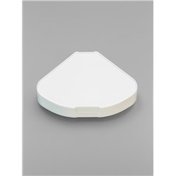 Ванночка для грызунов угловая с лопаткой, 14×10.4 см, голубая