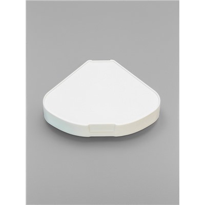 Ванночка для грызунов угловая с лопаткой, 14×10.4 см, голубая