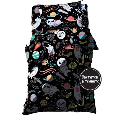 Постельное бельё 1.5-спальное «Этель» Cosmoparty, бязь