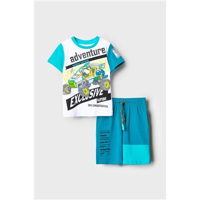 Комплект трикотажный для мальчиков: фуфайка (футболка), шорты PLAYTODAY, 1239630