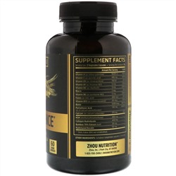 Zhou Nutrition, Hairfluence, премиум-формула роста волос, 60 вегетарианских капсул