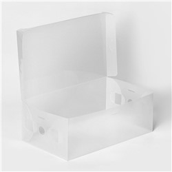 Коробка для хранения обуви с крышкой Large size, 20×33×12 см, 6 шт.