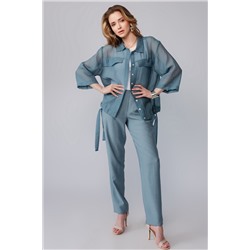 Блузка  4411/01/Пыльно-бирюзовый