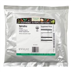 Frontier Natural Products, Organic Spirulina Powder, 16 oz (453 g)