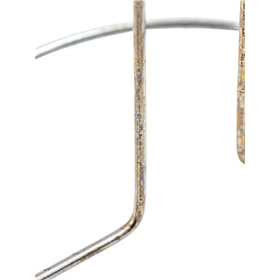 УЦЕНКА Подставка под бумажные полотенца Доляна «Бабочки», 13×13×27 см, цвет хром