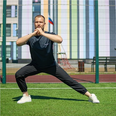 Брюки спортивные ONLYTOP,, размер 42, чёрные