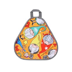 Ледянка мягкая Gnome, треугольная, d=41 см, толщина 1.2 см, рисунок МИКС