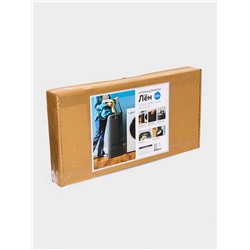 Плетёная корзина для белья с крышкой «Лён», 100 л, 43×32×80 см, графит