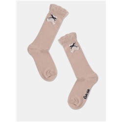 Носки детские CONTE-KIDS Удлиненные носки TIP-TOP из хлопка с декоративной игрушкой