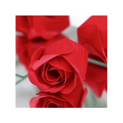 Мыльные розочки, красные, набор 3 шт.