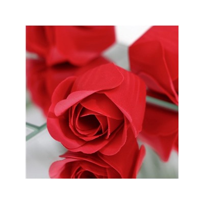 Мыльные розочки, красные, набор 3 шт.