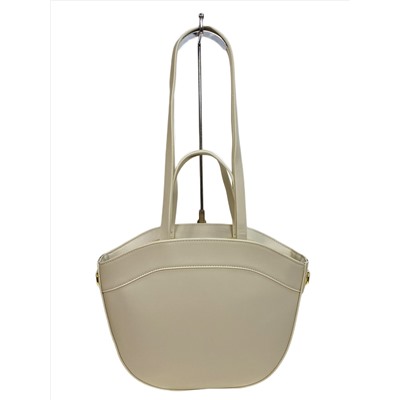 Женская сумка из искусственной кожи, цвет молочный