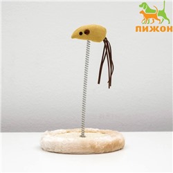 Игрушка мышь на пружине, 22×13 см