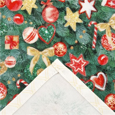 Новогоднее полотенце «Этель» Golden Christmas 40×73 см, 100% хл, саржа 190 г/м²