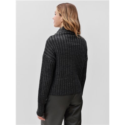 Джемпер женский MINAKU: Casual collection, цвет тёмный графит, размер 50