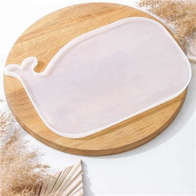 Молд для эпоксидной смолы «Кит», силикон, 29.5×20×1 см, цвет прозрачный